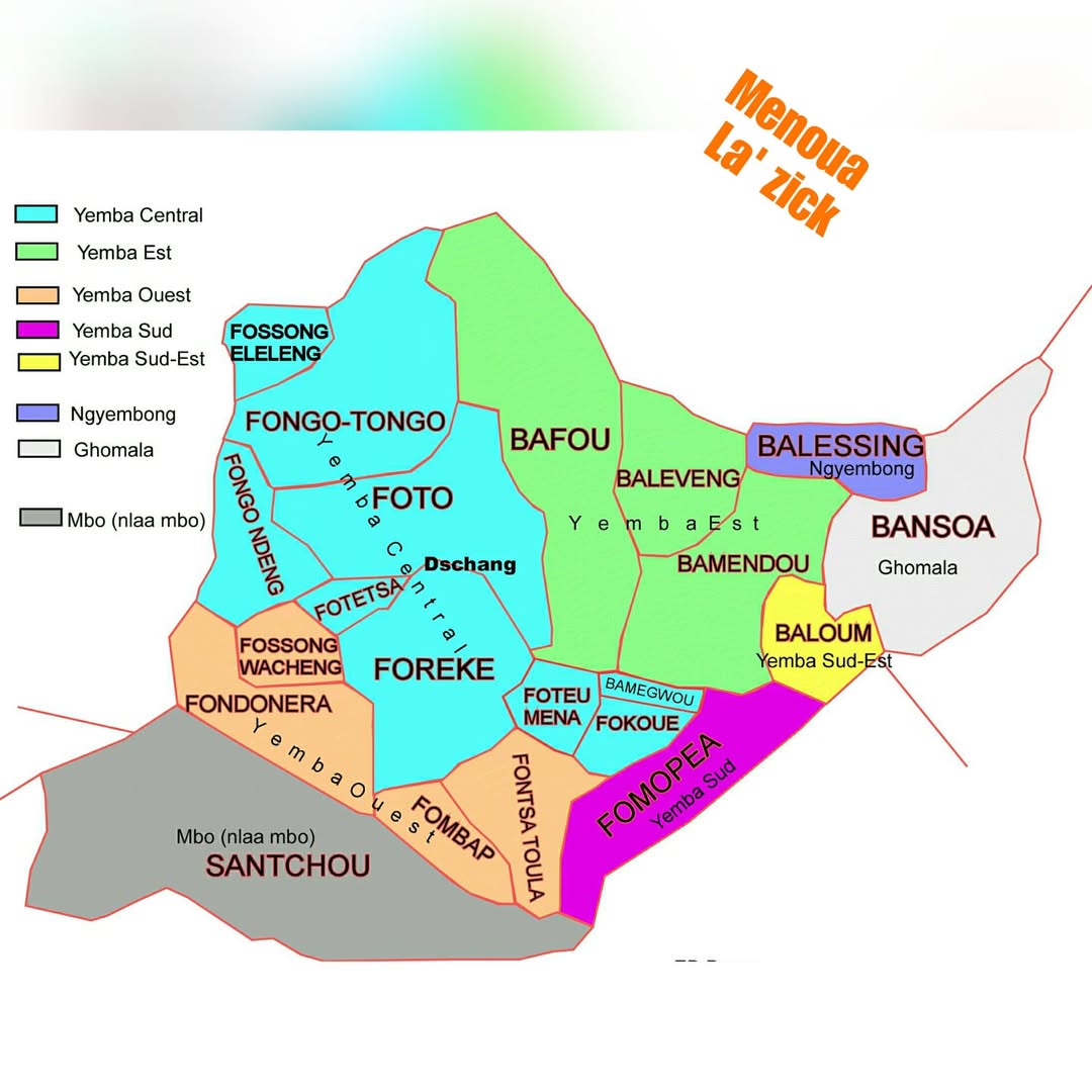 Menoua Department Map
